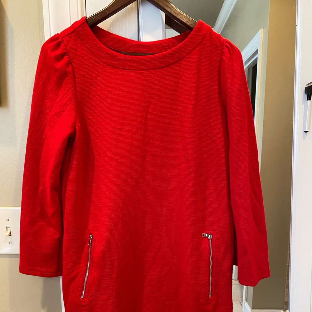 new with tags, red gap dress